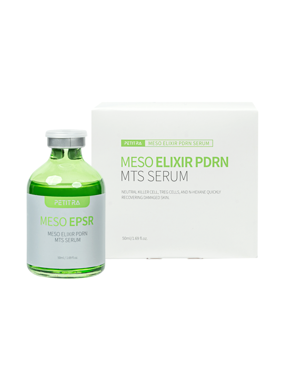 Сыворотка для лица PETITRA Meso Elixir, PDRN, MTS, для регенерации кожи, 50мл