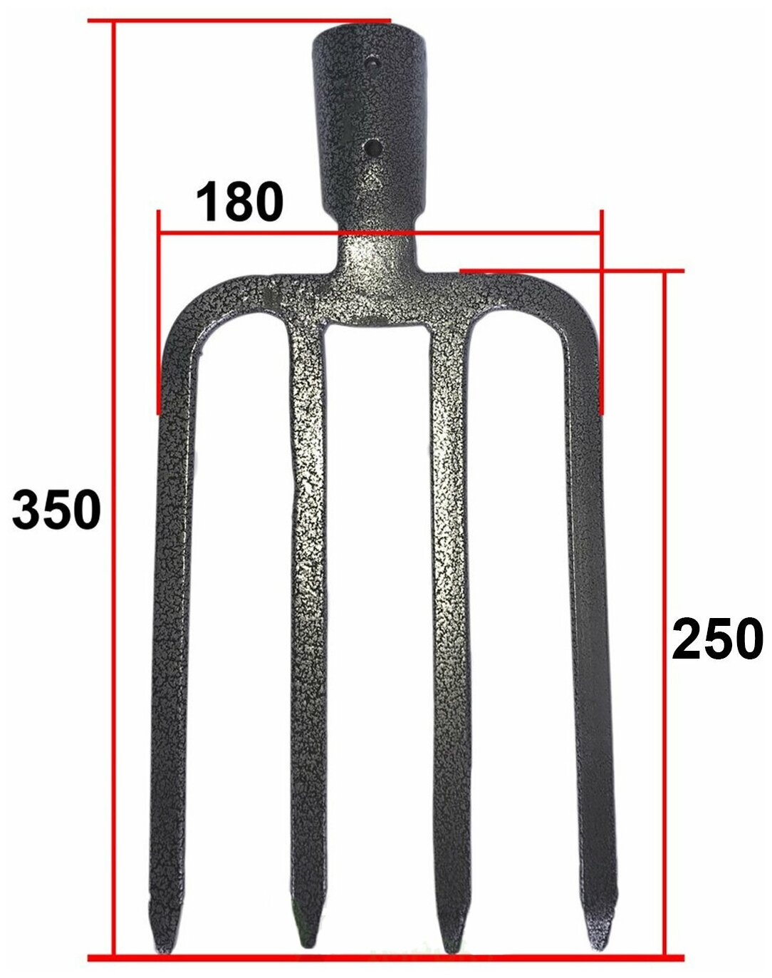 Вилы 4-х рогие садово-огор. Огородник без черенка - фотография № 4
