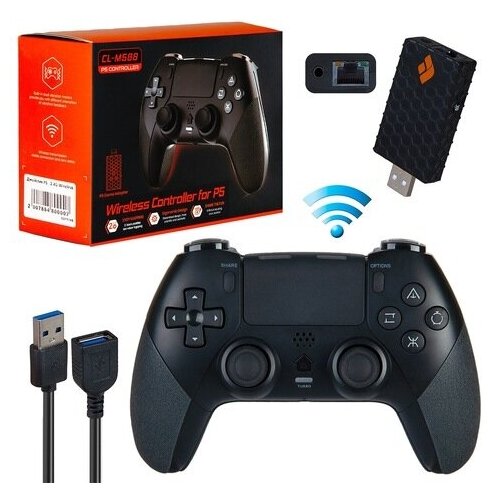 Геймпад Wireless Controller for PS5 PS4 для PS5 PS4 CL-M588 черный 389000₽