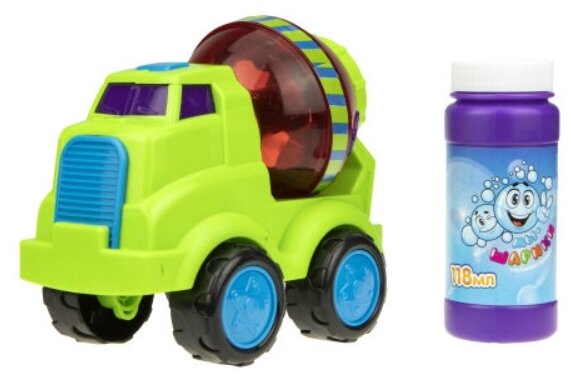 1toy T17286 Мы-шарики! Игрушка для пускания мыльных пузырей "Бетономешалка" - фото №1
