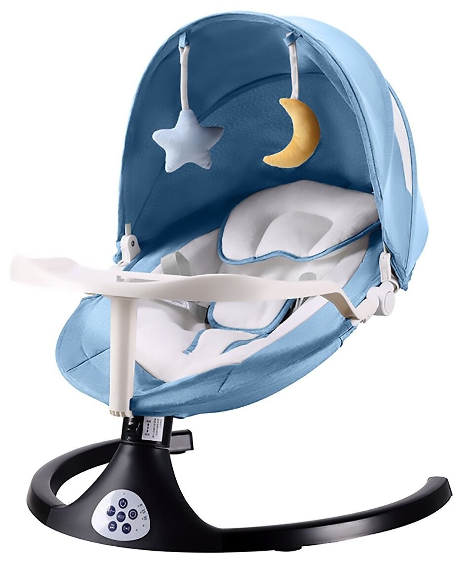 AELITA Кресло - шезлонг , Электронные качели для новорожденных, Baby Swing Chair с ДУ и Bluetouth