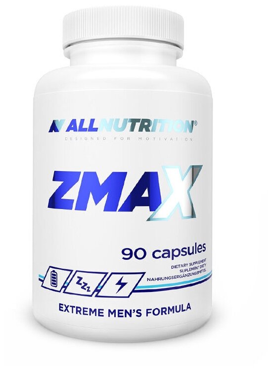 Комплекс цинка, магния и витамина В6/All Nutrition, ZmaX, 90 капсул