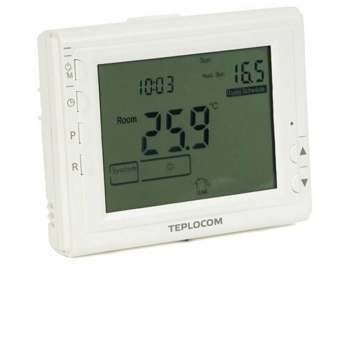 Терморегулятор TEPLOCOM TS-Prog-2AA/8A белый термостат комнатный teplocom ts 2aa 3a rf