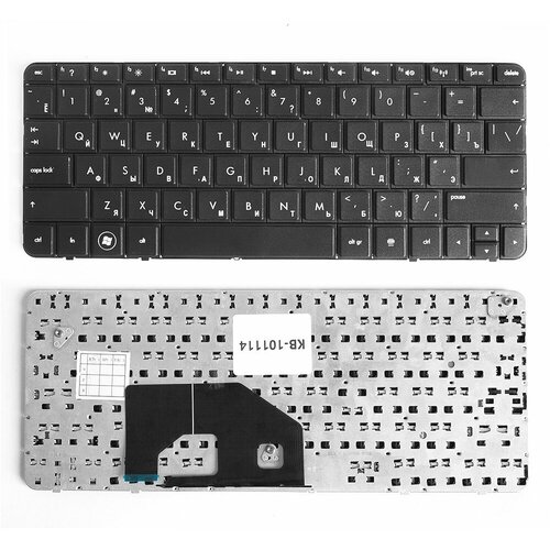 Клавиатура для ноутбука HP Mini 210-1000 Series Плоский Enter Черная без рамки PN AENM6U00210 1058₽