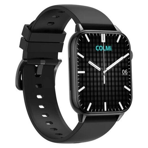 Умные часы C60 Black Frame Black Silicone Strap черный корпус с черным силиконовым ремешком