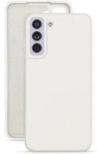 Накладка силиконовая Silicone Cover для Samsung Galaxy S22 Plus S906 белая