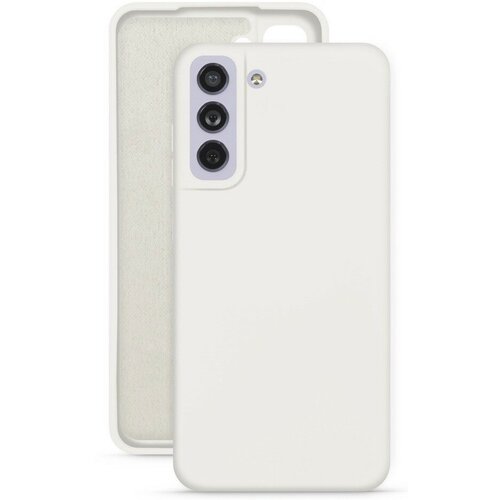 Накладка силиконовая Silicone Cover для Samsung Galaxy S22 Plus S906 белая