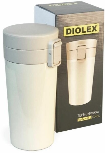 Термокружка DIOLEX DXMV-450-2 450 мл, бежевый