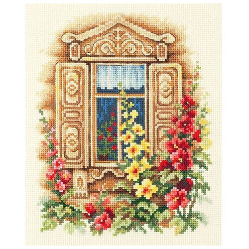 фото Чудесная игла набор для вышивания милое окошко 16 х 20 см (74-02)