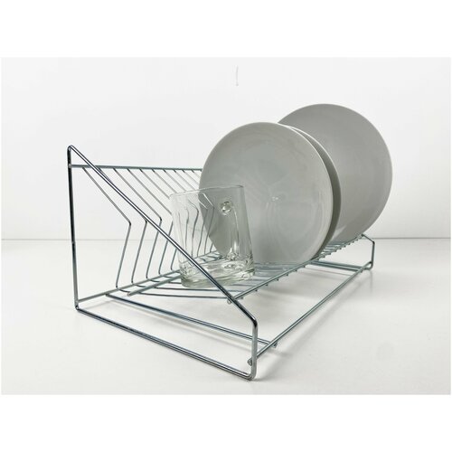 Сушка для посуды 39х24см, высота 18 см, хром