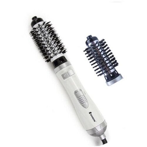 Фен-щетка для волос SHINON вращающаясядля укладки2 насадки в комплектебелый 330000₽