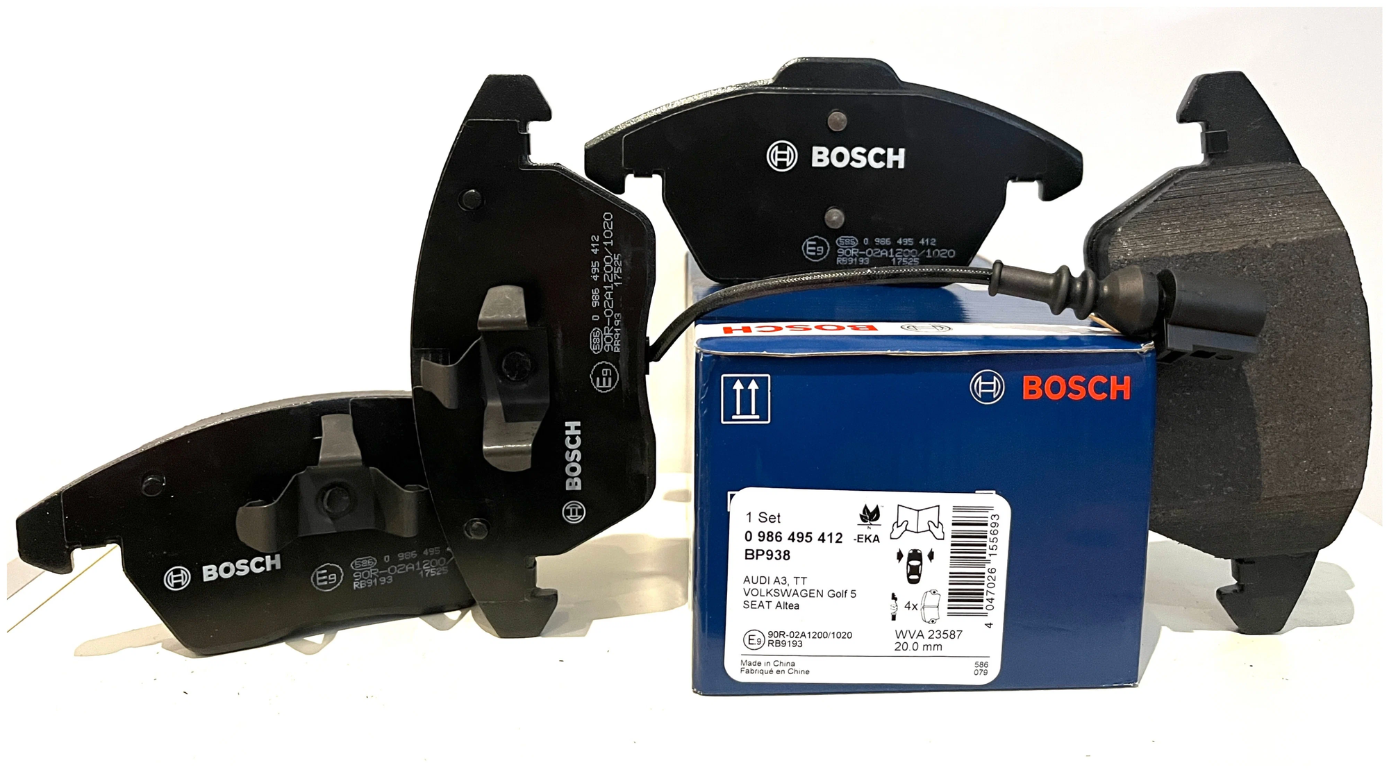 Колодки тормозные дисковые перед BOSCH 0986495412