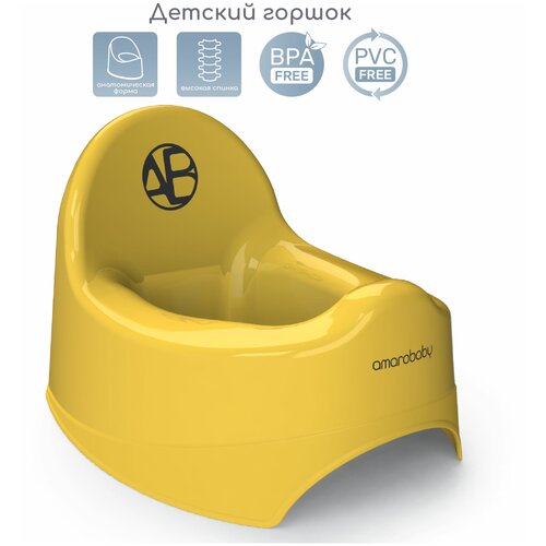 горшок детский сиреневый а7200сирен ангора Горшок детский AMAROBABY Elect, жёлтый