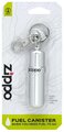 Брелок с баллончиком для топлива ZIPPO, алюминий, с диском для затягивания винта кремня, серебристый 121503