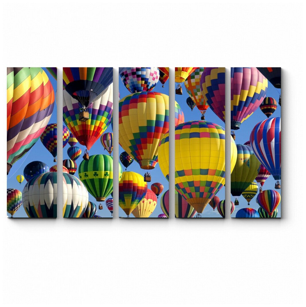Модульная картина Фестиваль воздушных шаров, Нью Джерси 140x84