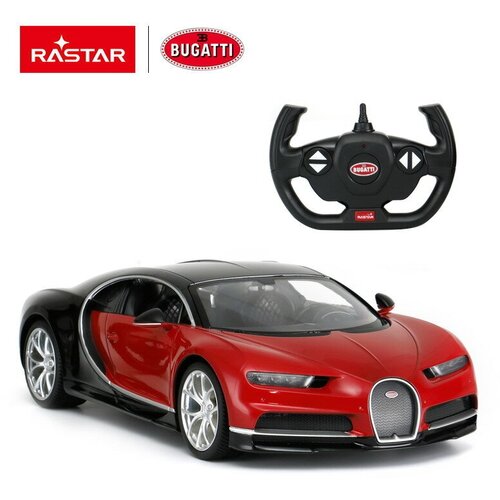 Машина р у 1:14 Bugatti Chiron Цвет Красный 75700R rastar машина р у bugatti chiron 1 14 со светом