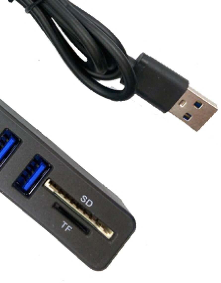 USB HUB 6 (концентратор) + карты памяти SD / TF / картридер USB разветвитель переходник адаптер