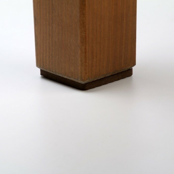 Накладка мебельная квадратная тундра, размер 38 х 38 мм, 8 шт, полимерная, коричневая - фотография № 7