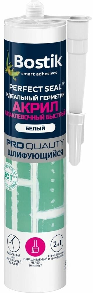 Идеальный акриловый герметик Bostik Perfect Seal Шпаклевочный быстрый