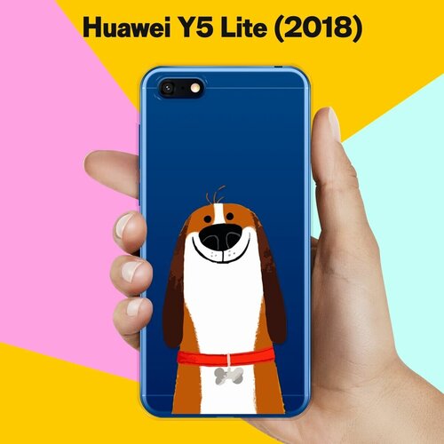 Силиконовый чехол Хороший Бигль на Huawei Y5 Lite (2018)
