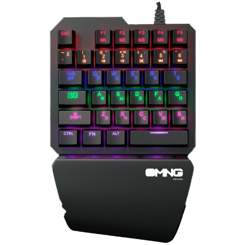 Клавиатура Оклик 707GK механическая черный USB for gamer LED 197300₽