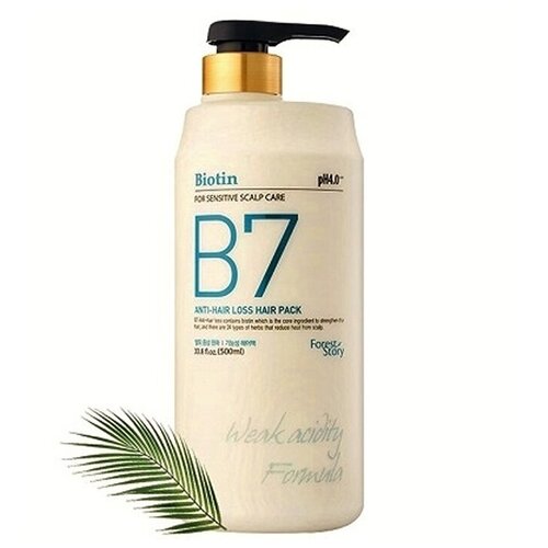 Маска с биотином Welcos Forest Story B7 Anti-Hair Hair Pack 500 ml.