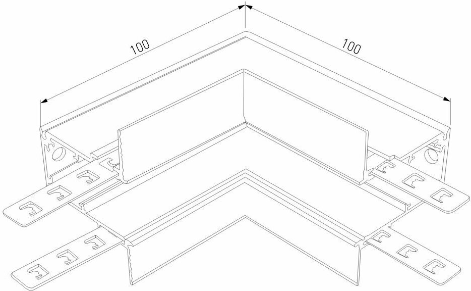 Коннектор угловой Elektrostandard SLIM MAGNETIC 85093/00 4690389178986 - фото №5