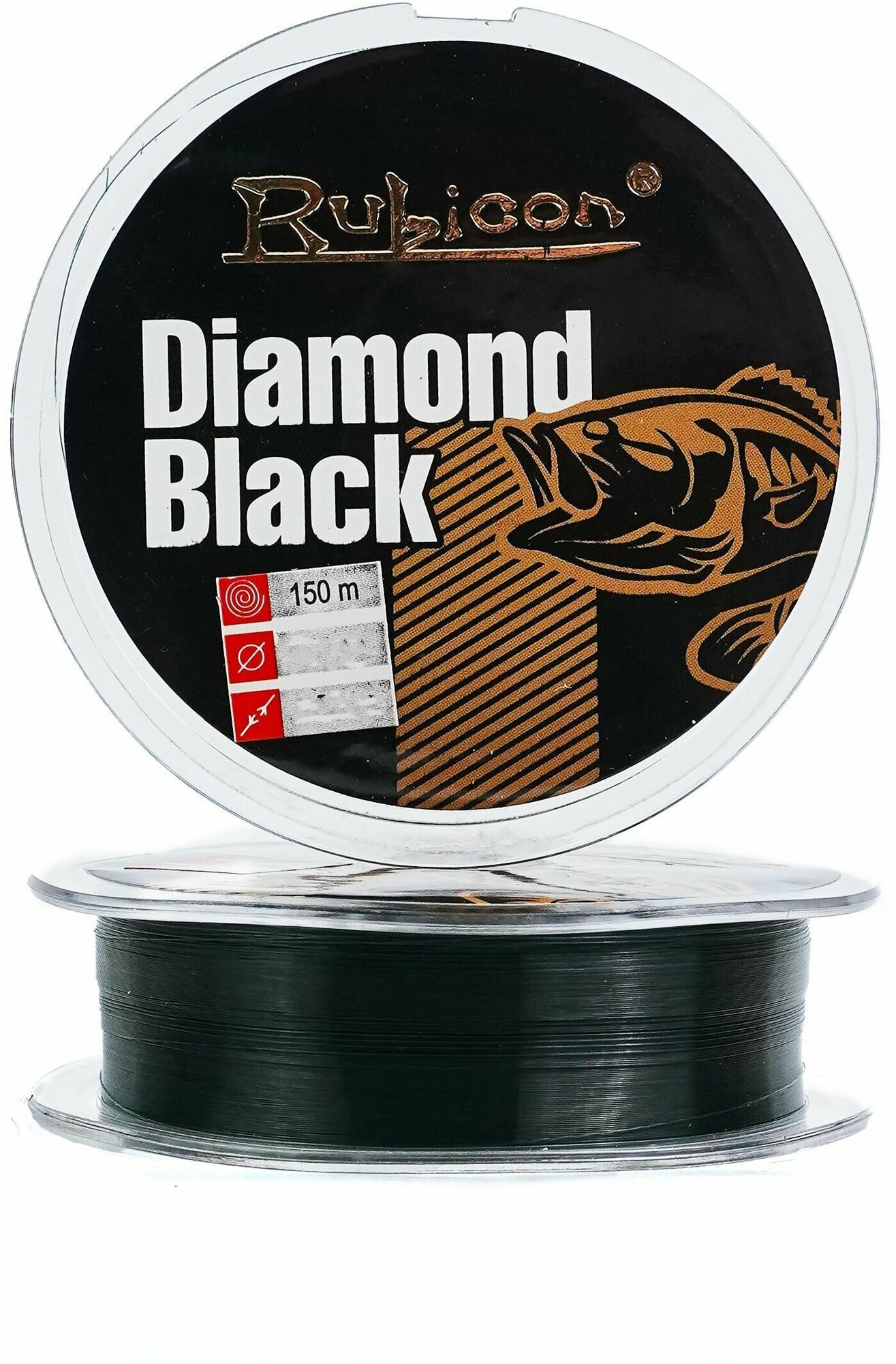 Монофильная леска для рыбалки RUBICON Diamond Black 150 м 016 мм