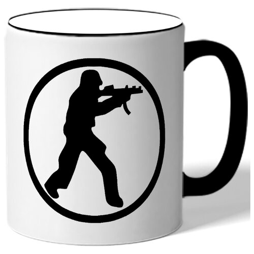 фото Кружка мужик с винтовкой drabs