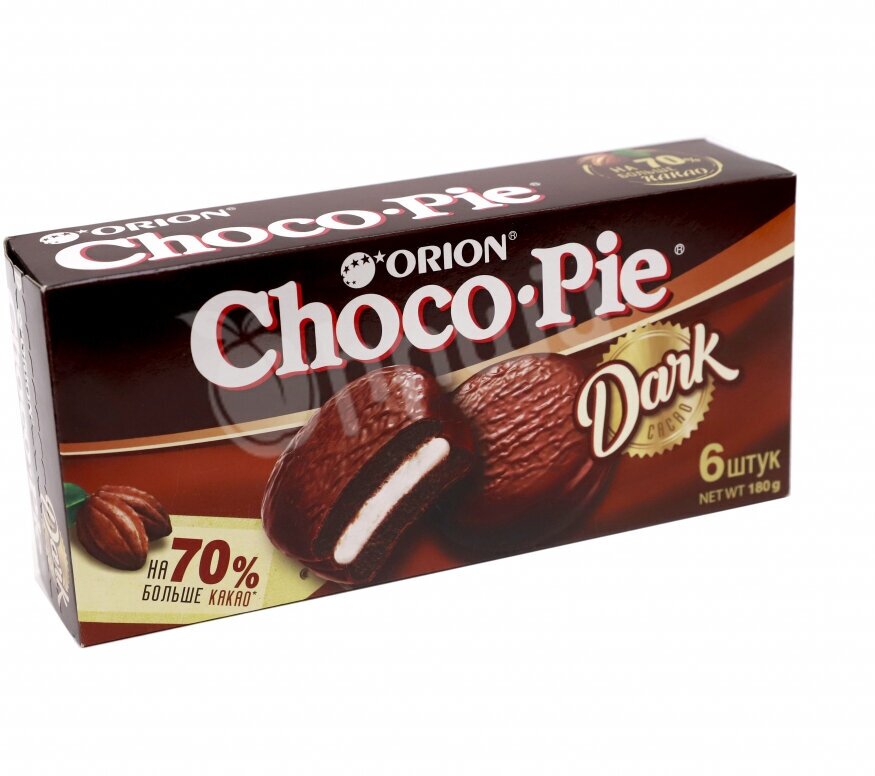Пирожное Orion Choco Pie Dark, 180 г, 6 шт. в уп. - фотография № 3