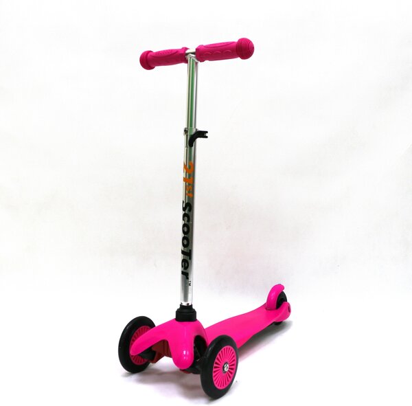 Самокат детский трёхколёсный "SCOOTER" (розовый), с регулируемой ручкой, от 2 лет S00023