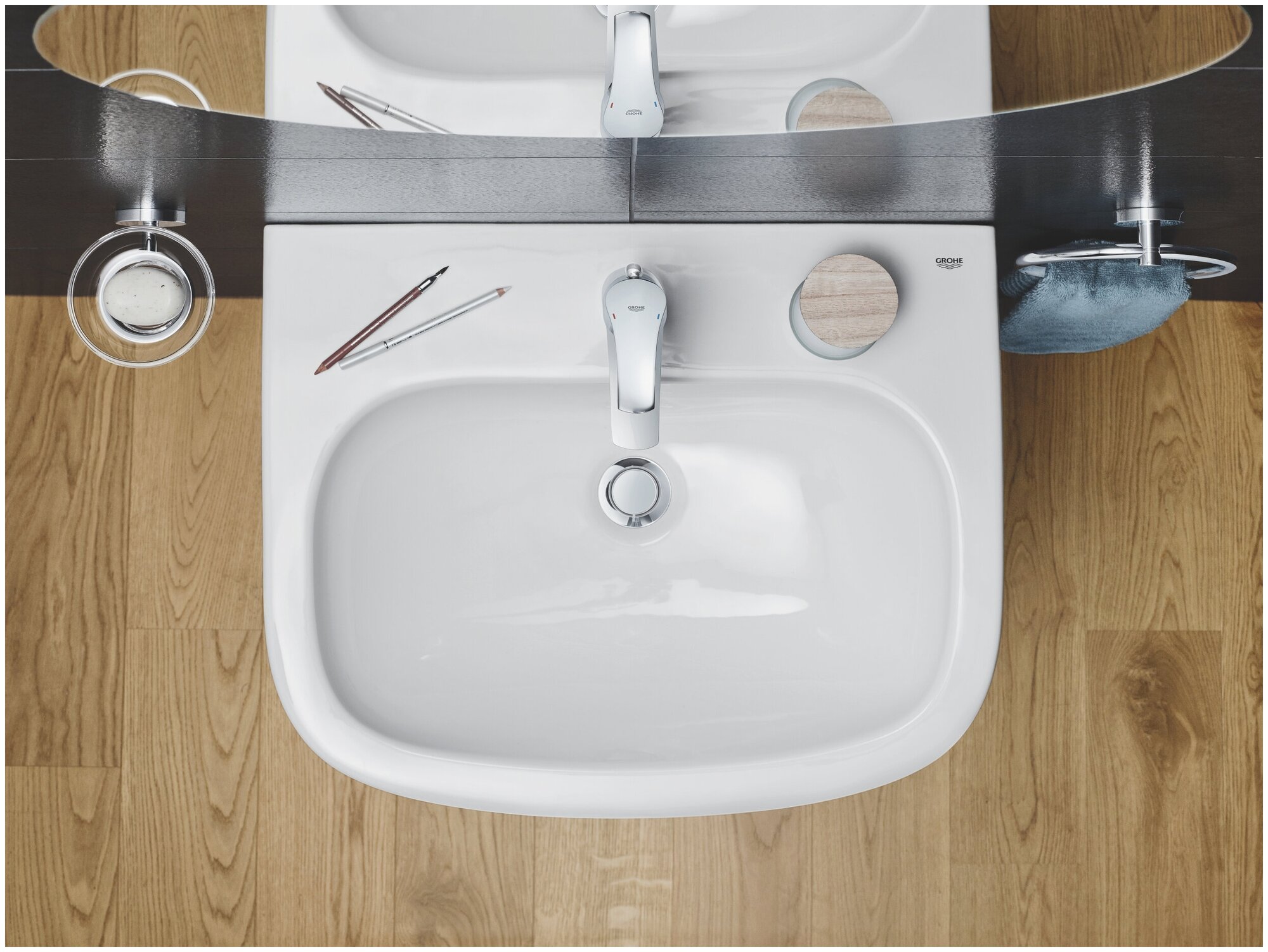 Euro Ceramic 3933600H Раковина 55х45 см Grohe - фото №9