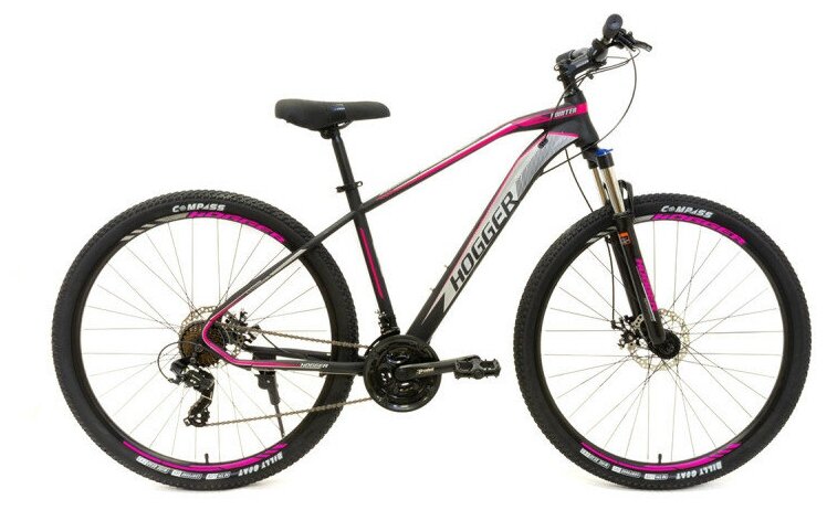 Горный (MTB) велосипед Hogger Pointer 29 MD (2022), рама 21, черно-пурпурный