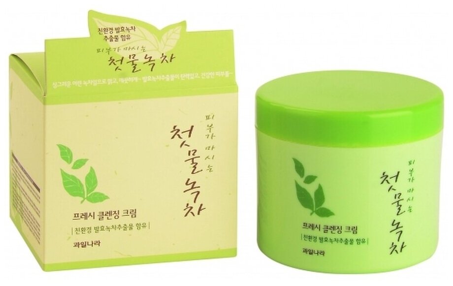 WELCOS Крем д/лица очищающий Green Tea Fresh Cleansing Cream