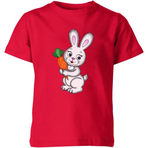 Футболка Us Basic, размер 4, красный сумка детская wonne traum зайка девочка с морковкой