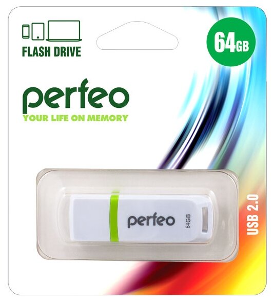 Perfeo USB Drive 16GB C11 Black PF-C11B016 - фото №2