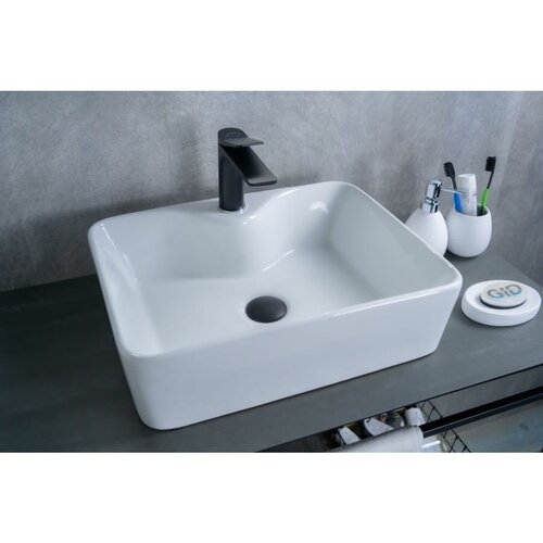 Раковина накладная Gid N9091 (48x37x13см) накладная белая раковина для ванной gid n9091