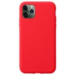 Чехол для iPhone 11 PRO MAX Cellularline Sensation силиконовый Soft-touch, красный (ИТАЛИЯ) - изображение
