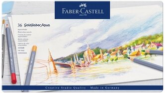 Faber-Castell Акварельные карандаши Goldfaber Aqua, 36 цветов (114636)