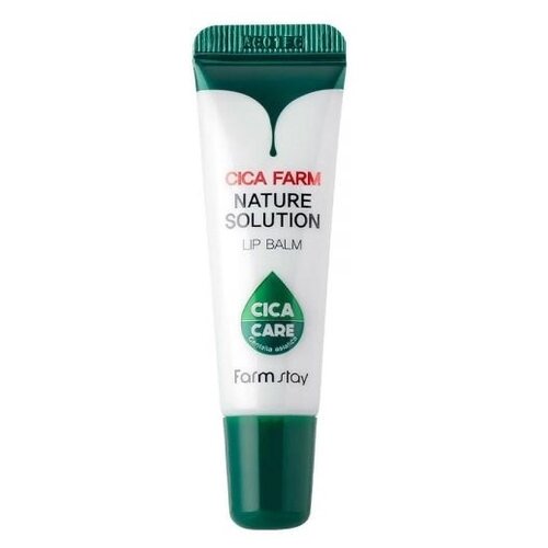 FarmStay~Восстанавливающий бальзам для губ с центеллой азиатской~Cica Farm Nature Solution Lip Balm