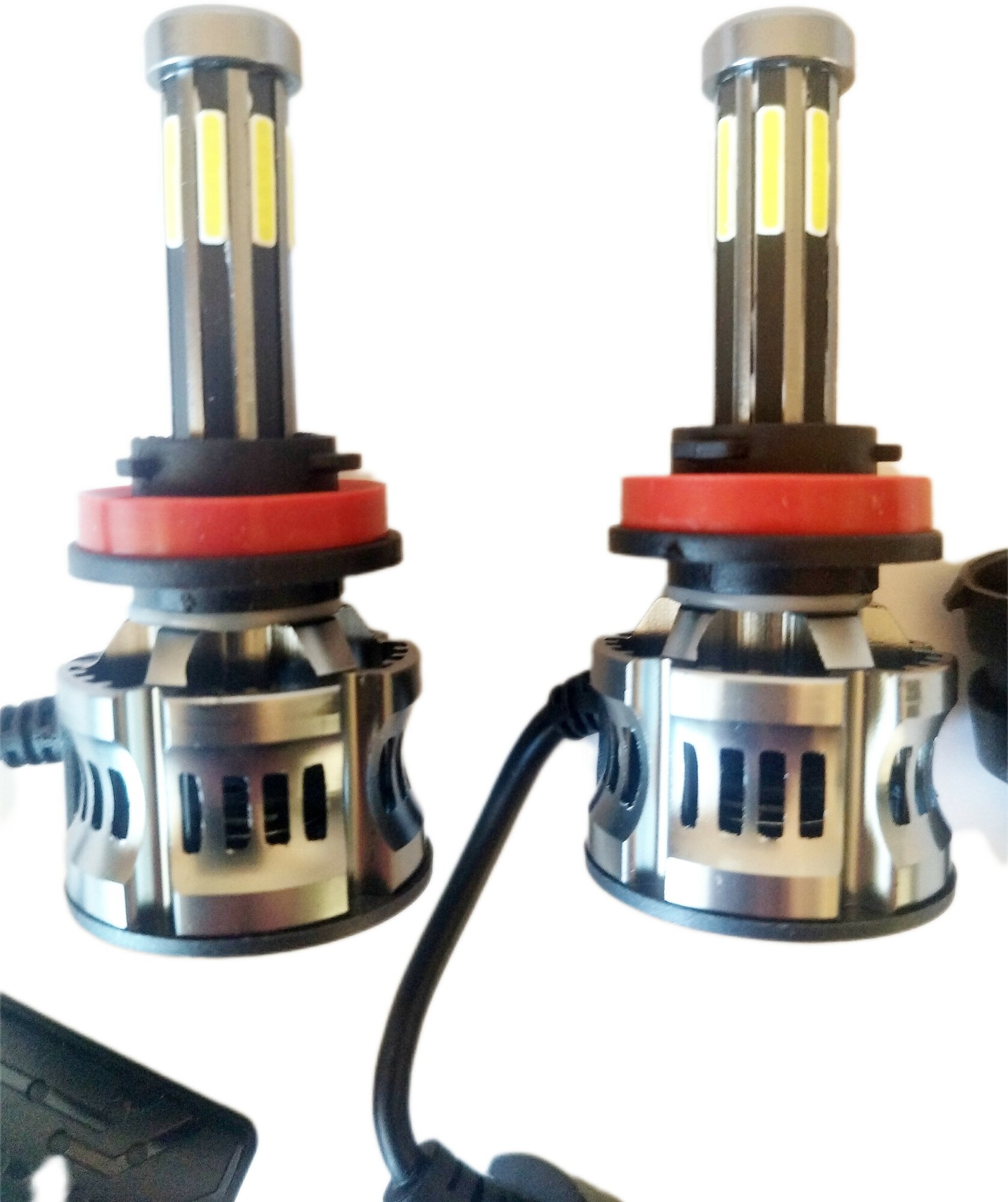 Светодиодные автомобильные лампы LED 300 W цоколь H8/H9/H11 с вентилятором/ Премиум свет /2 шт/
