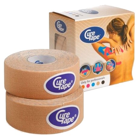 Тейп кинезиологический CureTape Neutral 160288, 2,5см.x5м.