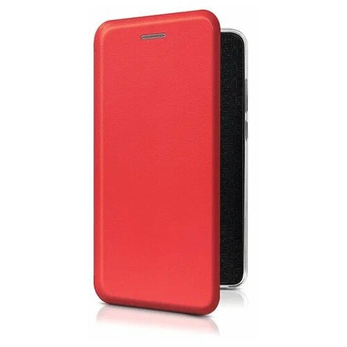 Чехол-книжка на Realme 8 5G/Narzo 30 5G / Реалми 8 5G/Нарзо 30 5G из эко-кожи красная, с магнитом дизайнерский горизонтальный чехол книжка для realme narzo 30 5g коты