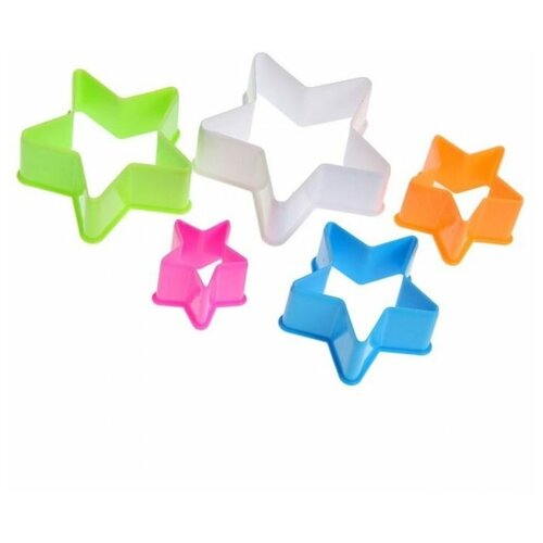 Набор Вырубок для теста Звезда 5 штук