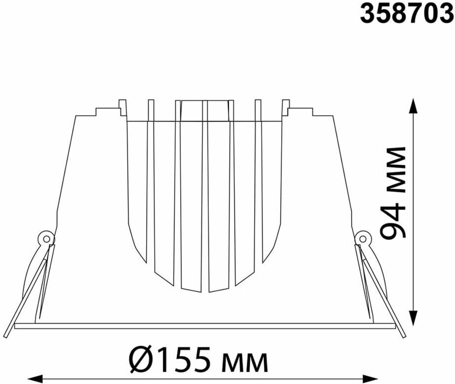 Встраиваемый светильник Novotech KNOF 358703 - фотография № 4