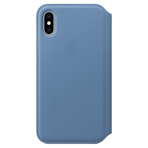 фото Чехол Apple Folio кожаный для Apple iPhone XS cornflower