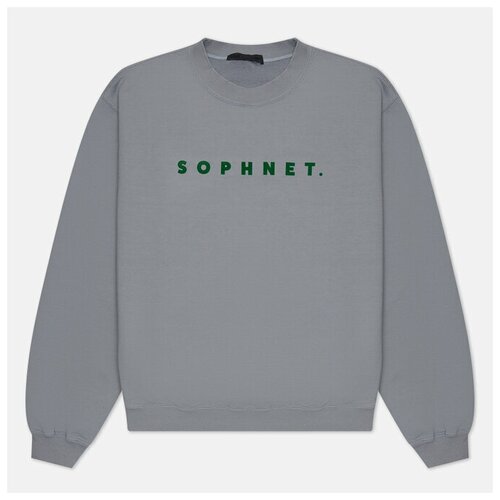 фото Мужская толстовка sophnet. classic logo big crew neck синий , размер xl