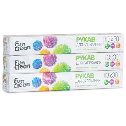 Fun Clean 15154 Рукав для запекания3м30см в картонной уп 3 упаковки 718₽