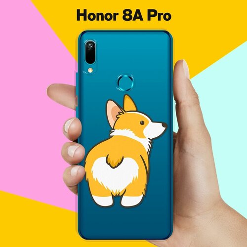 Силиконовый чехол Корги на Honor 8A Pro силиконовый чехол корги ван гога на honor 8a pro