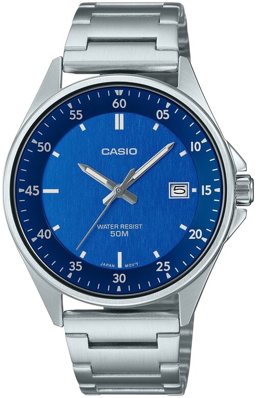 Наручные часы CASIO Collection, серебряный, синий